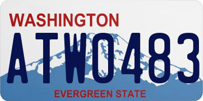 WA license plate ATW0483