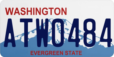 WA license plate ATW0484
