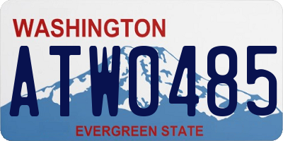 WA license plate ATW0485