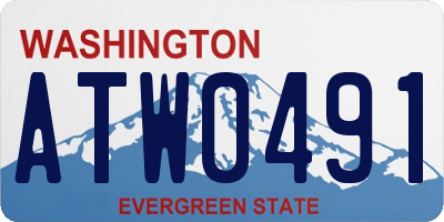 WA license plate ATW0491