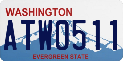 WA license plate ATW0511