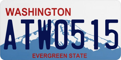 WA license plate ATW0515