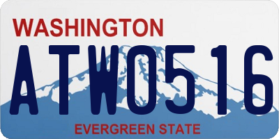 WA license plate ATW0516