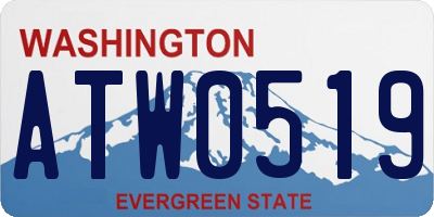 WA license plate ATW0519