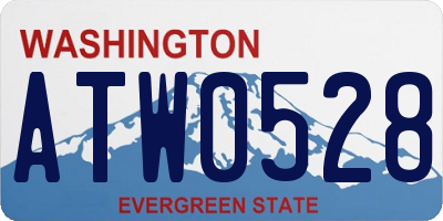 WA license plate ATW0528