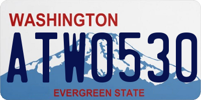 WA license plate ATW0530