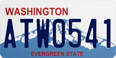 WA license plate ATW0541