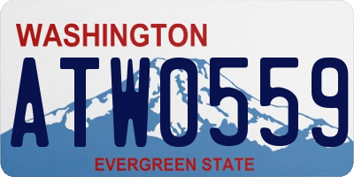 WA license plate ATW0559