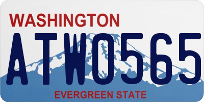 WA license plate ATW0565