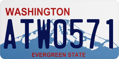 WA license plate ATW0571