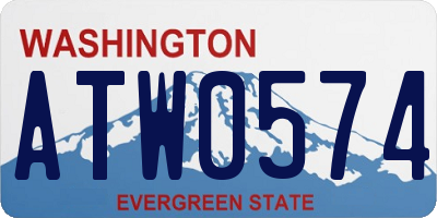 WA license plate ATW0574