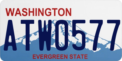 WA license plate ATW0577