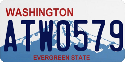 WA license plate ATW0579