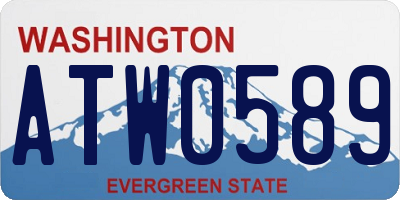 WA license plate ATW0589