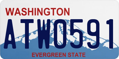 WA license plate ATW0591