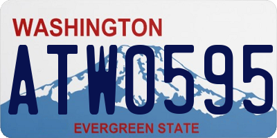 WA license plate ATW0595