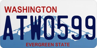 WA license plate ATW0599