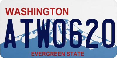 WA license plate ATW0620