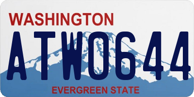 WA license plate ATW0644