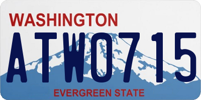 WA license plate ATW0715