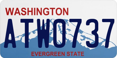 WA license plate ATW0737