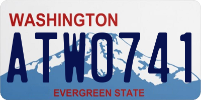 WA license plate ATW0741