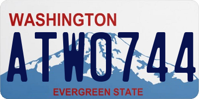 WA license plate ATW0744