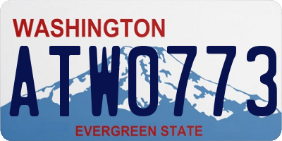 WA license plate ATW0773