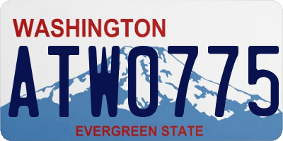 WA license plate ATW0775