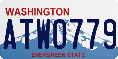 WA license plate ATW0779