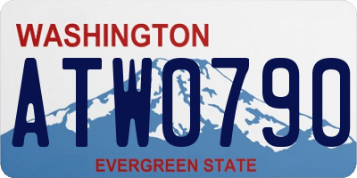 WA license plate ATW0790
