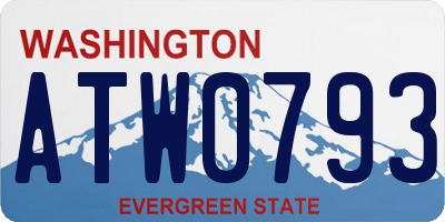 WA license plate ATW0793