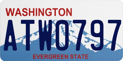 WA license plate ATW0797