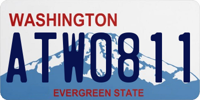 WA license plate ATW0811