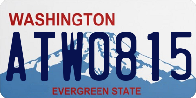 WA license plate ATW0815