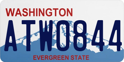 WA license plate ATW0844