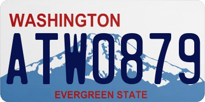 WA license plate ATW0879