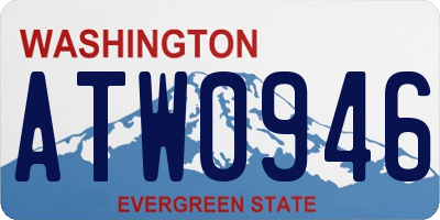WA license plate ATW0946