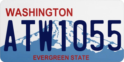 WA license plate ATW1055