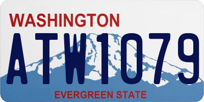 WA license plate ATW1079
