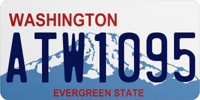 WA license plate ATW1095