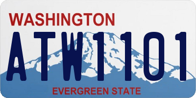 WA license plate ATW1101