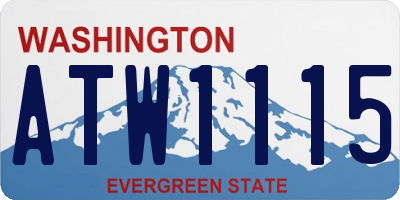WA license plate ATW1115