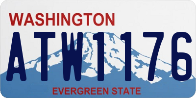 WA license plate ATW1176