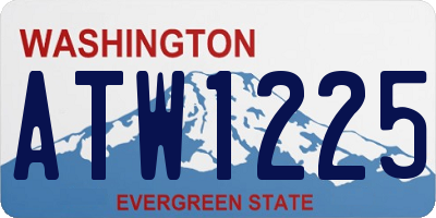 WA license plate ATW1225