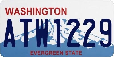 WA license plate ATW1229
