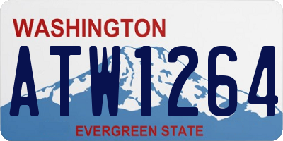 WA license plate ATW1264