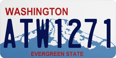 WA license plate ATW1271