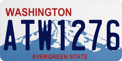 WA license plate ATW1276