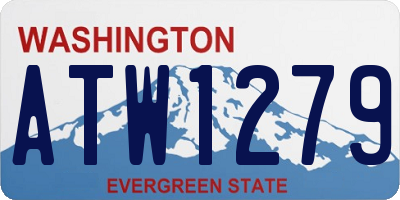 WA license plate ATW1279